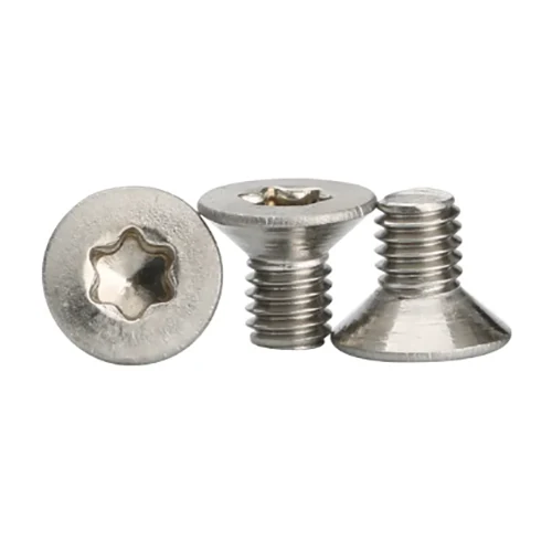 Vis à tête plate de 6 lobe à 90 °