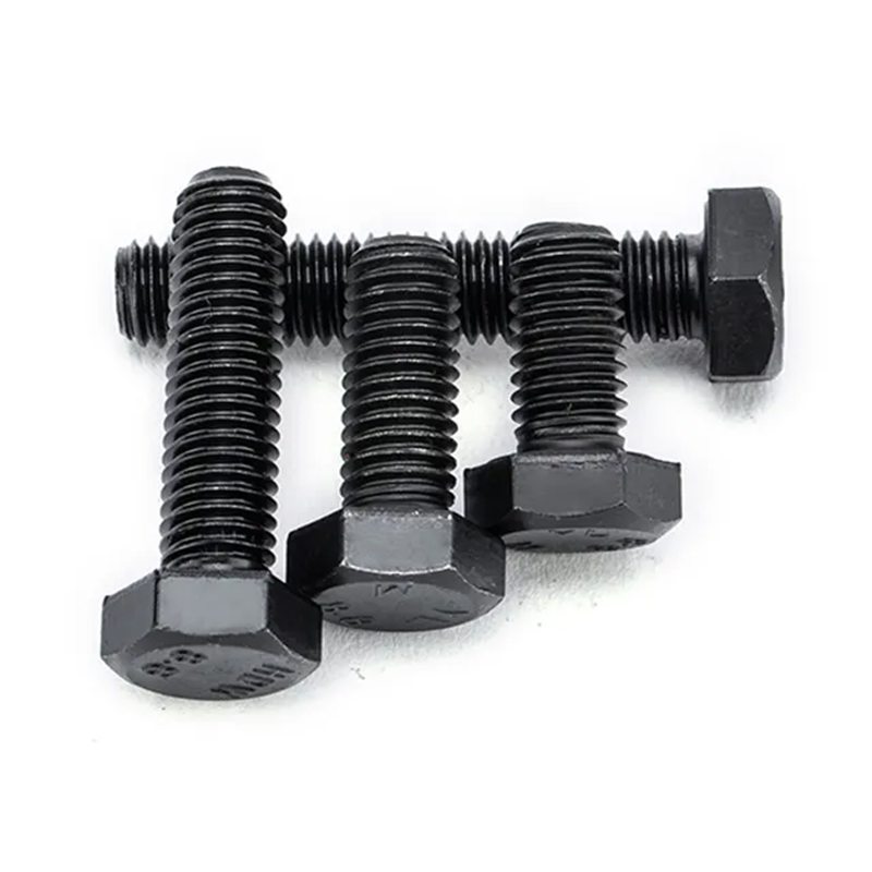 Boulon hexagonal à oxyde noir avec laveuse à ressort