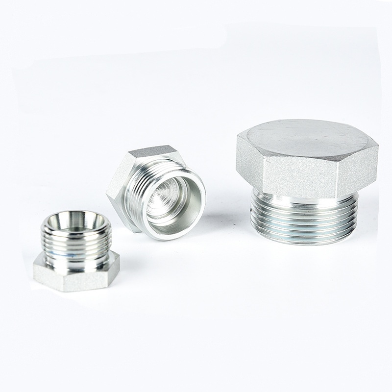 Raccord de tuyau hydraulique à bouchon à joint captif mâle BSP