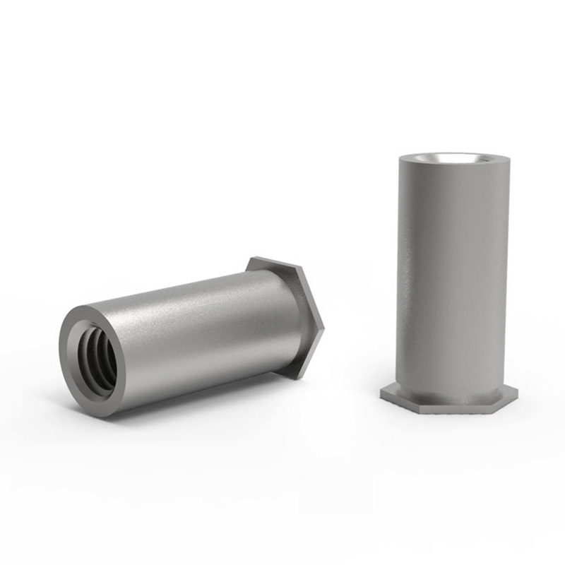 Colonne de noix de rivet hexagonal en acier en carbone