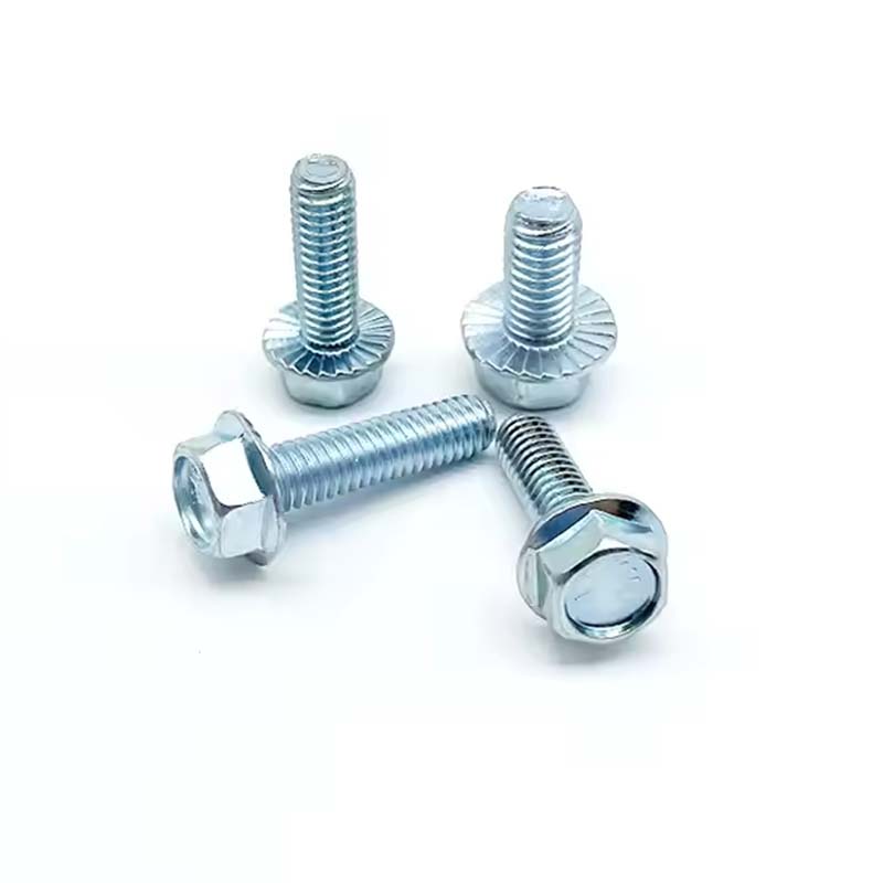 Boulon à bride à zinc en acier en carbone