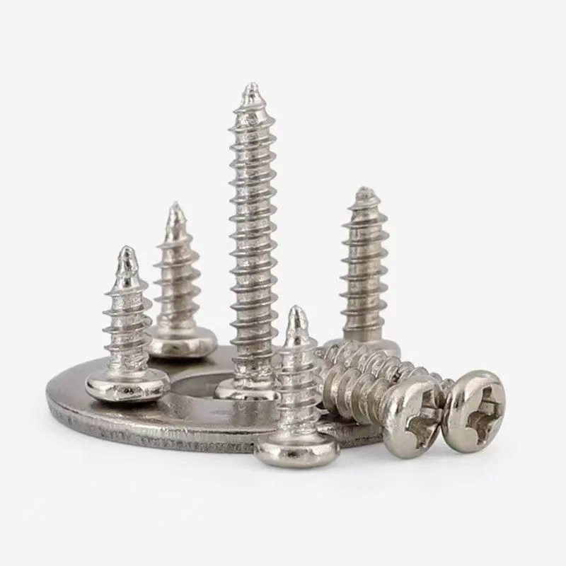 Vis taraudeuses à tête cylindrique à empreinte cruciforme