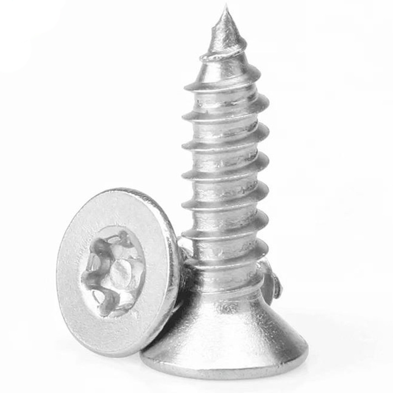 Vis $parker à tête plate hexalobulaire durable
