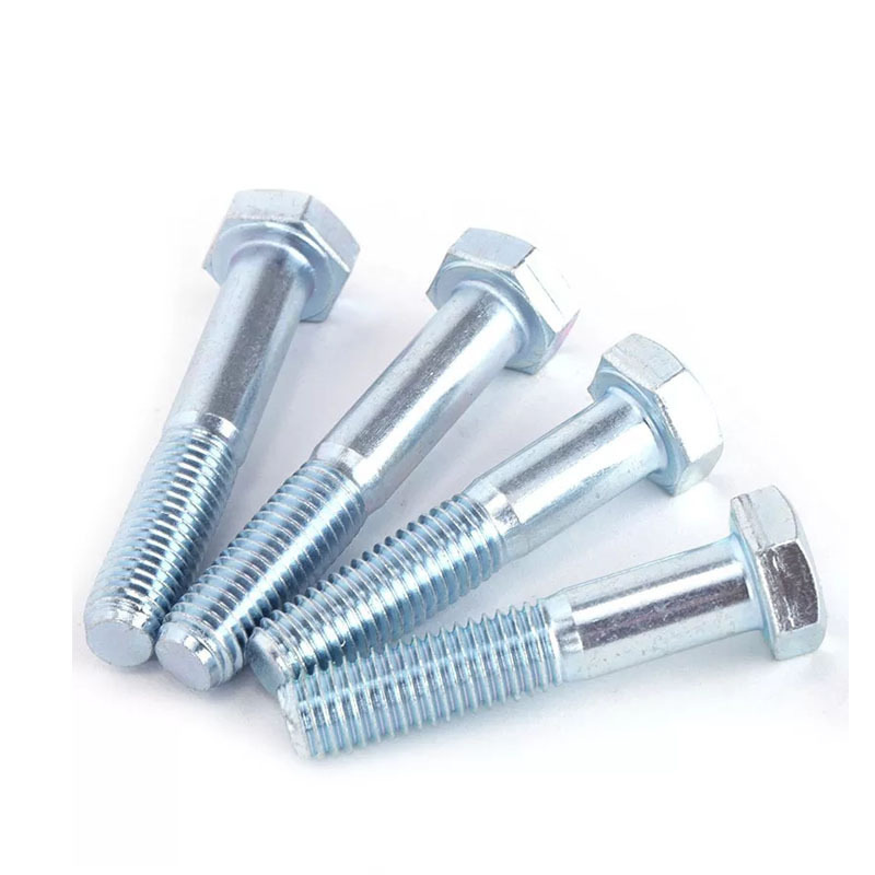 Boulon de tête hexagonale électroplasée