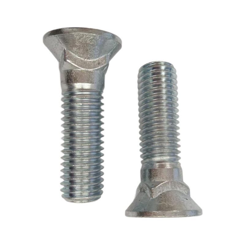 Boulons de cou carrés de tête à tête plate