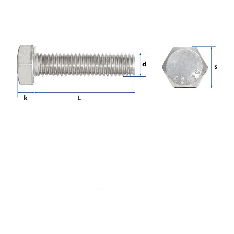 Vis hexagone du fil complet
