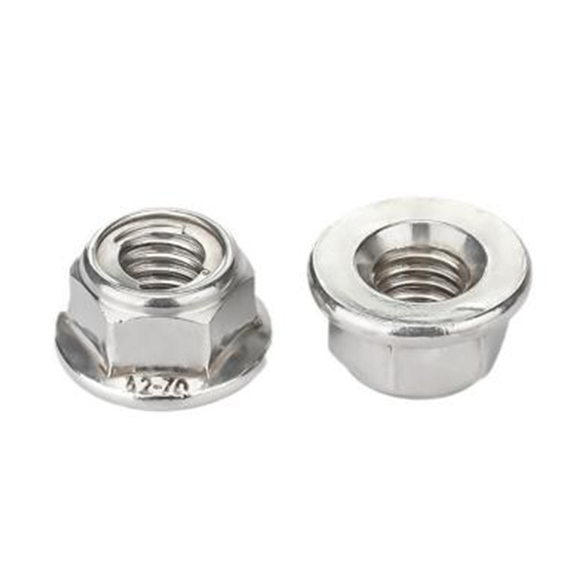 Bride hexagonale auto-verrouillage des noix