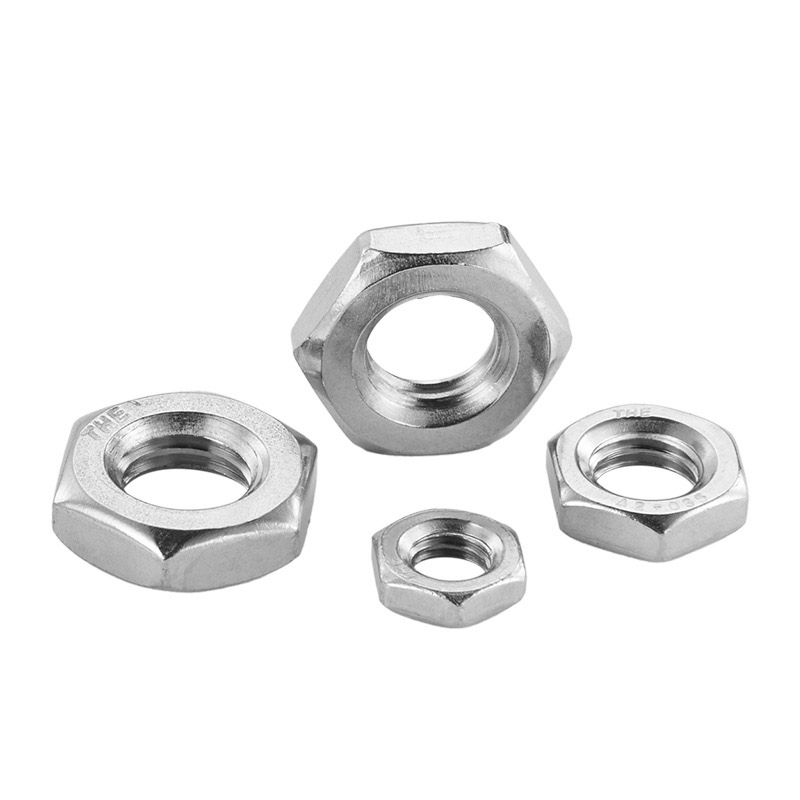 Hexagon Nuts plats supplémentaires avec fil de pas fin