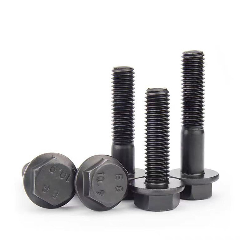 Boulon de bride hexagone avec des dents