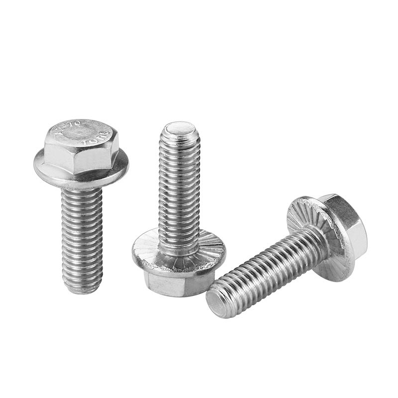 Boulons de bride hexagone avec dents