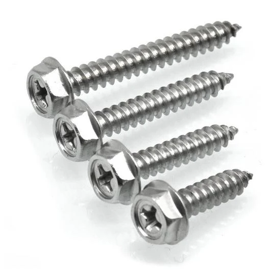 Vis de tapotement de tête de bride hexagonale Type R
