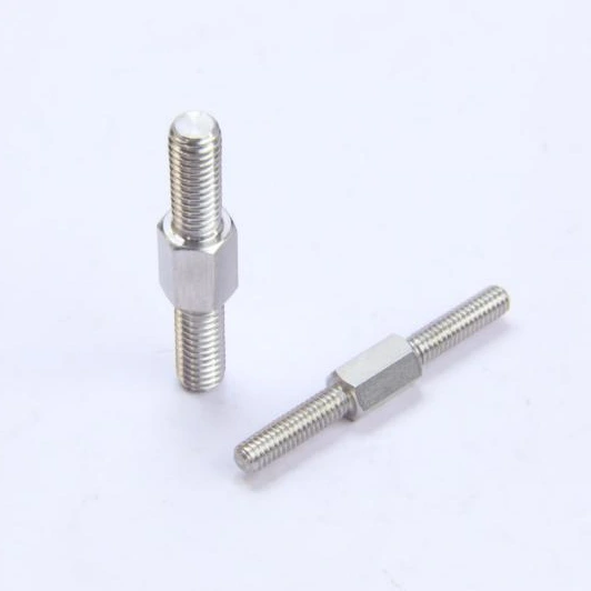 Boulon de tête hexagone avec des trous sur la tête avec une double extrémité