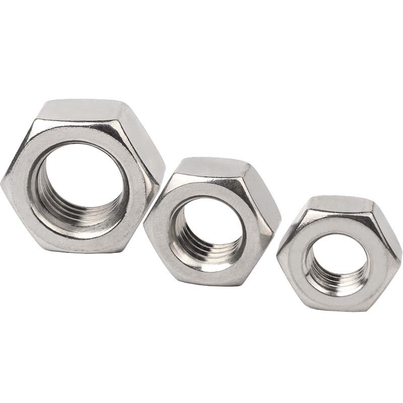 Noix mince hexagone sans chanfrein