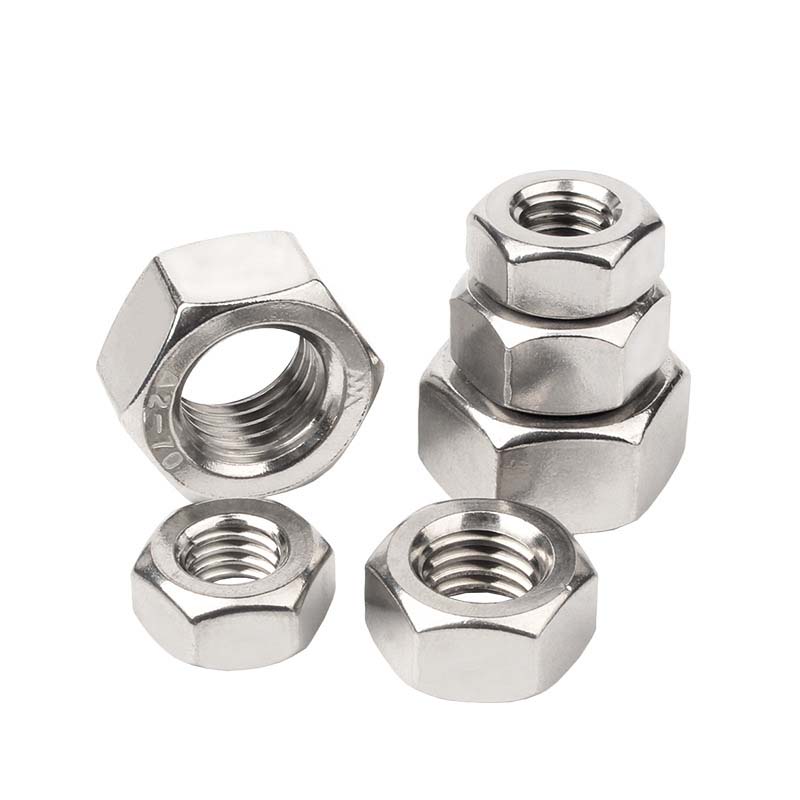 Noix minces hexagone avec fil de pas fin métrique