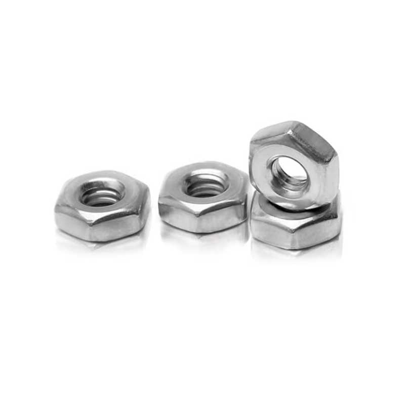 Écrou hexagonal à surface de coupe plate de haute dureté