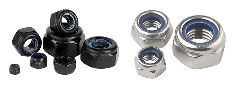 Hexagon nuts with non metallic insert