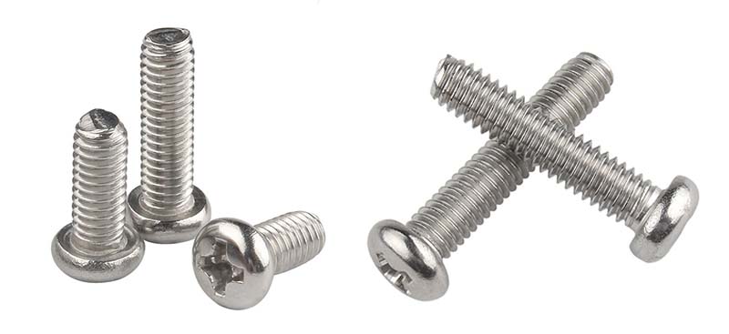 Pan head screw with type H cross recess