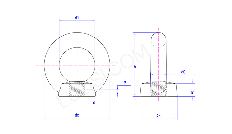 Industrial Grade Lifting Eye Nut Industrial Grade Lifting Eye Nut