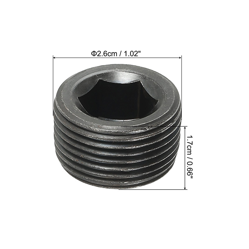 Prise de tuyau à filetage hexagonal interne mâle NPT