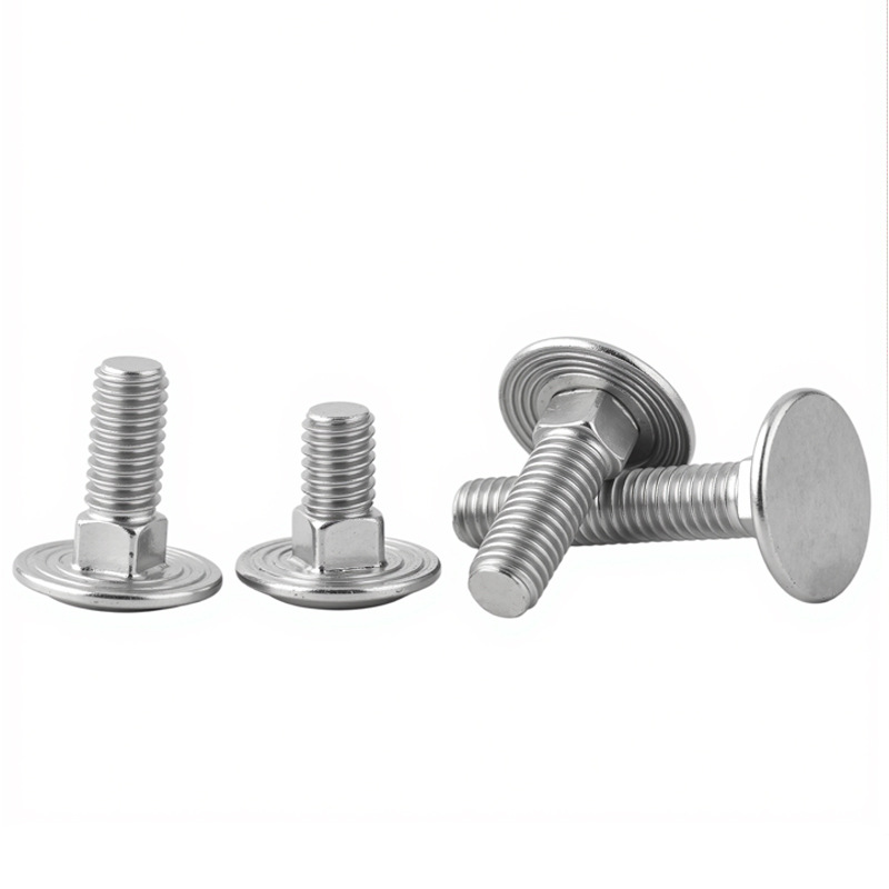 Boulons à tête carrée et à tête champignon ronde