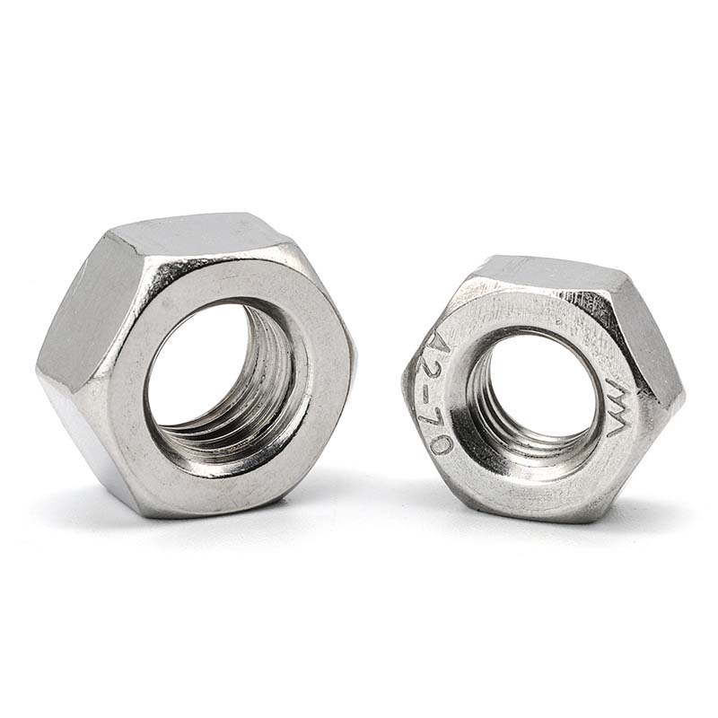 Écrou mince hexagone semi fini