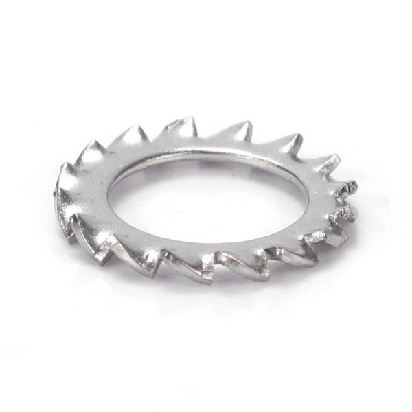 Laveuses de verrouillage dentelées dents externes