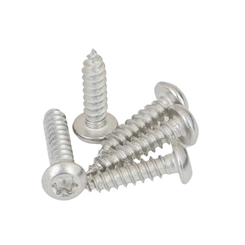 Vis autotaraudeuses à tête cylindrique hexalobulaire solide
