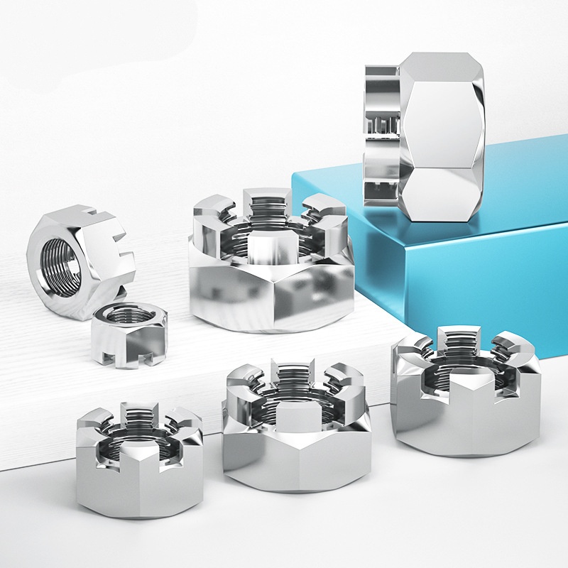 Écrou de la couronne à l'épreuve des vibrations avec fente